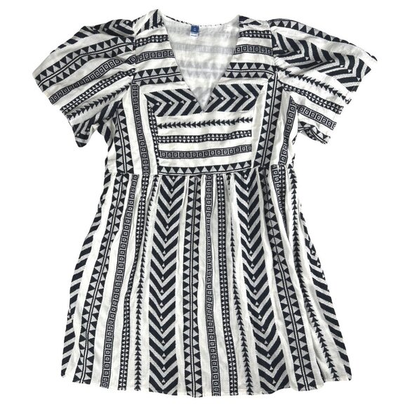 Old Navy Jacquard Mini Dress, Women's Aztec Cotton Swing Dress, Size XL - Picture 3 of 13
